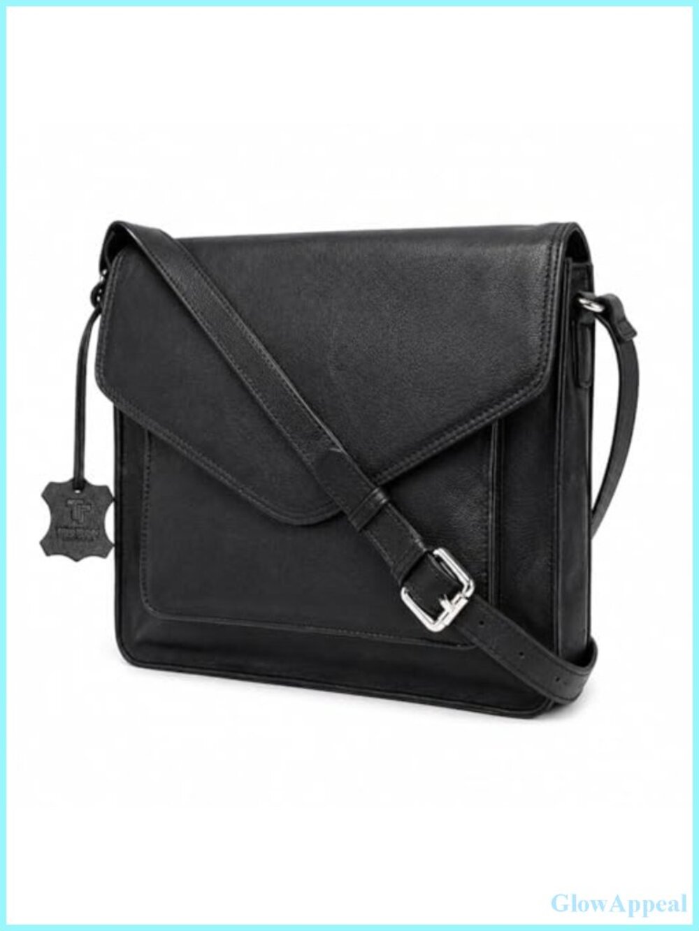 Genuine Leather Crossbody Bag Satchel Adjustable Strap